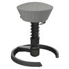 BÜROHOCKER 55/45,66/55 cm  - Hellgrau/Schwarz, Basics, Textil/Metall (55/45,66/55cm) - Aeris