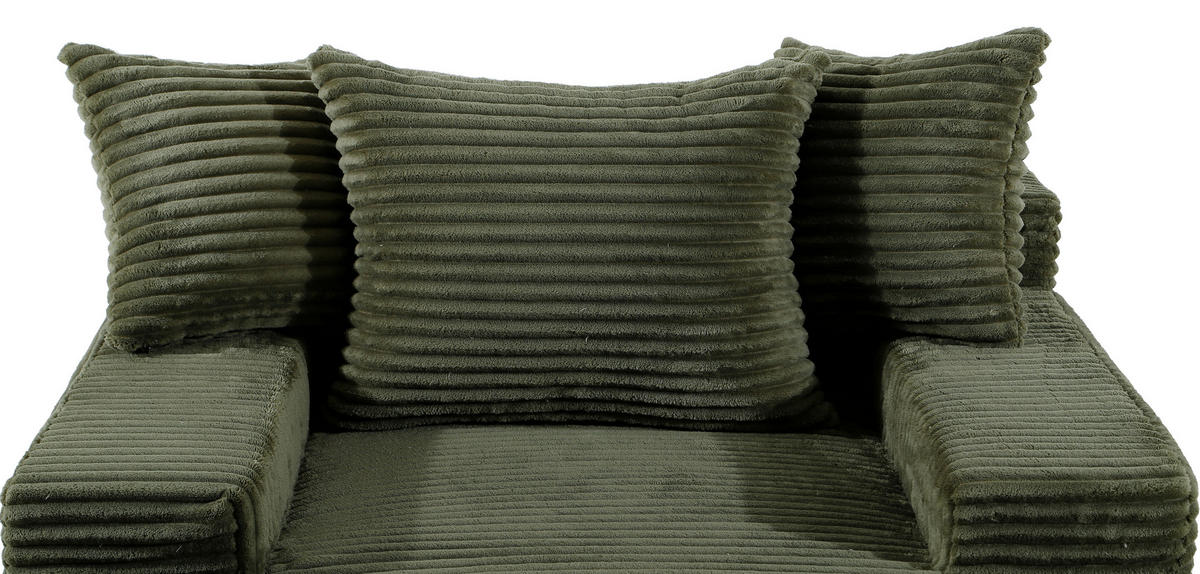 XXL-SESSEL - Grün, Design, Textil (125/63/170cm) - P & B
