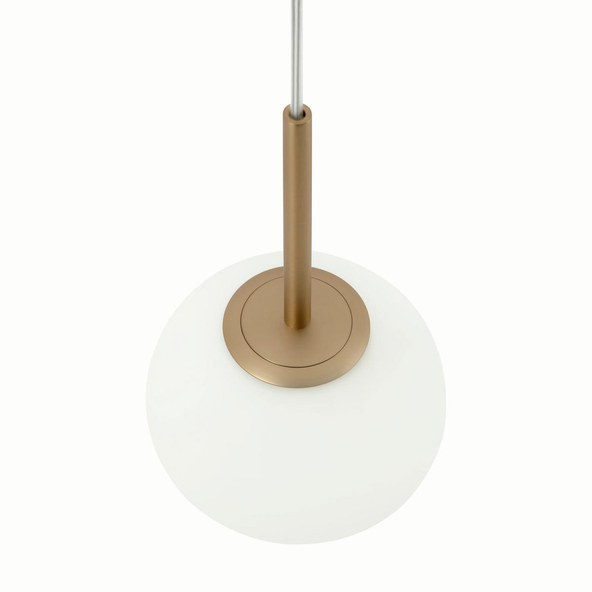 PENDELLEUCHTE 15/180 cm    - Weiss/Goldfarben, Trend, Glas/Metall (15/180cm) - MAYTONI