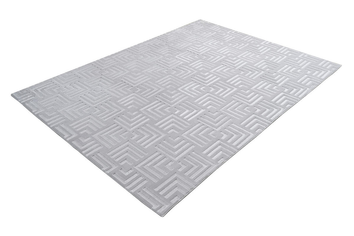 RAVNO TKANA PREPROGA  Calma     200/290 cm    tkano  srebrne barve  - srebrne barve, Basics, tekstil (200/290cm) - Kayoom