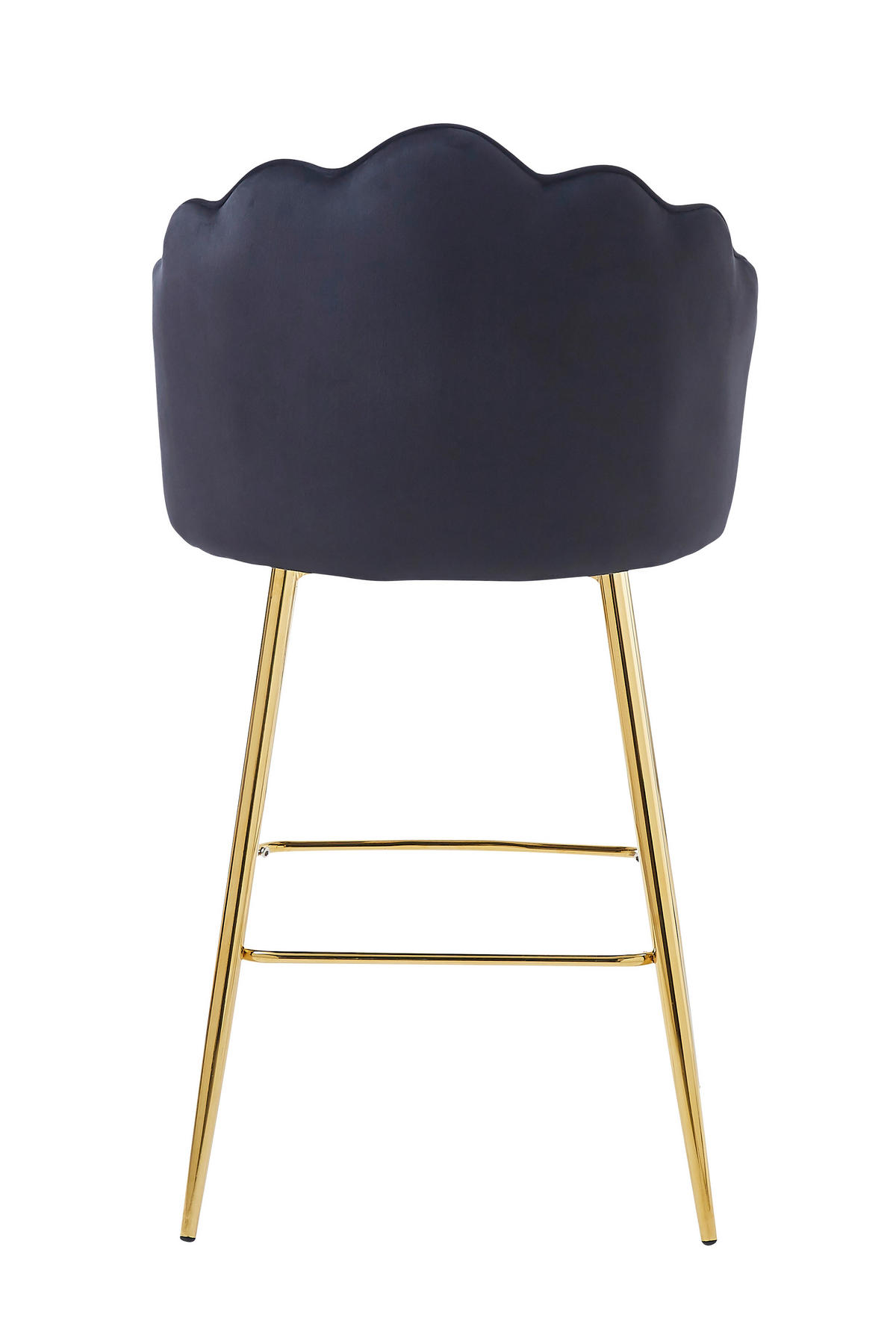 BARHOCKER-SET in Schwarz  - Goldfarben/Schwarz, MODERN, Textil/Metall (52/100/54cm) - Livetastic