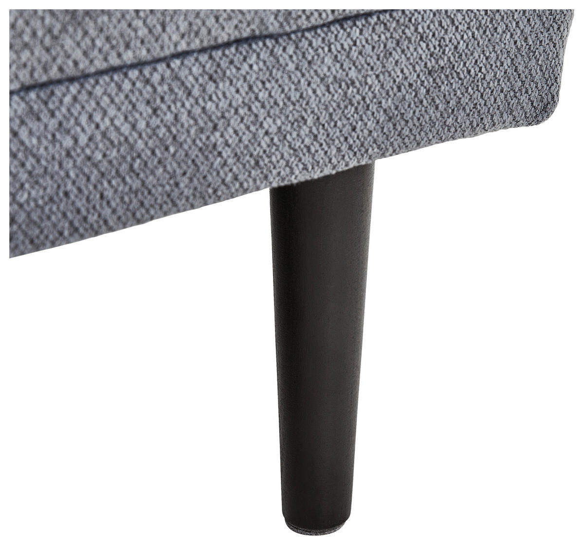 HOCKER in Textil Grau  - Schwarz/Grau, Modern, Holz/Textil (88/45/72cm) - Ti'me