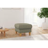 HOCKER Flachgewebe Olivgrün  - Eichefarben/Olivgrün, KONVENTIONELL, Holz/Textil (58/47/58cm) - Sit & More