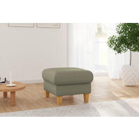 HOCKER Flachgewebe Olivgrün  - Eichefarben/Olivgrün, KONVENTIONELL, Holz/Textil (58/47/58cm) - Sit & More