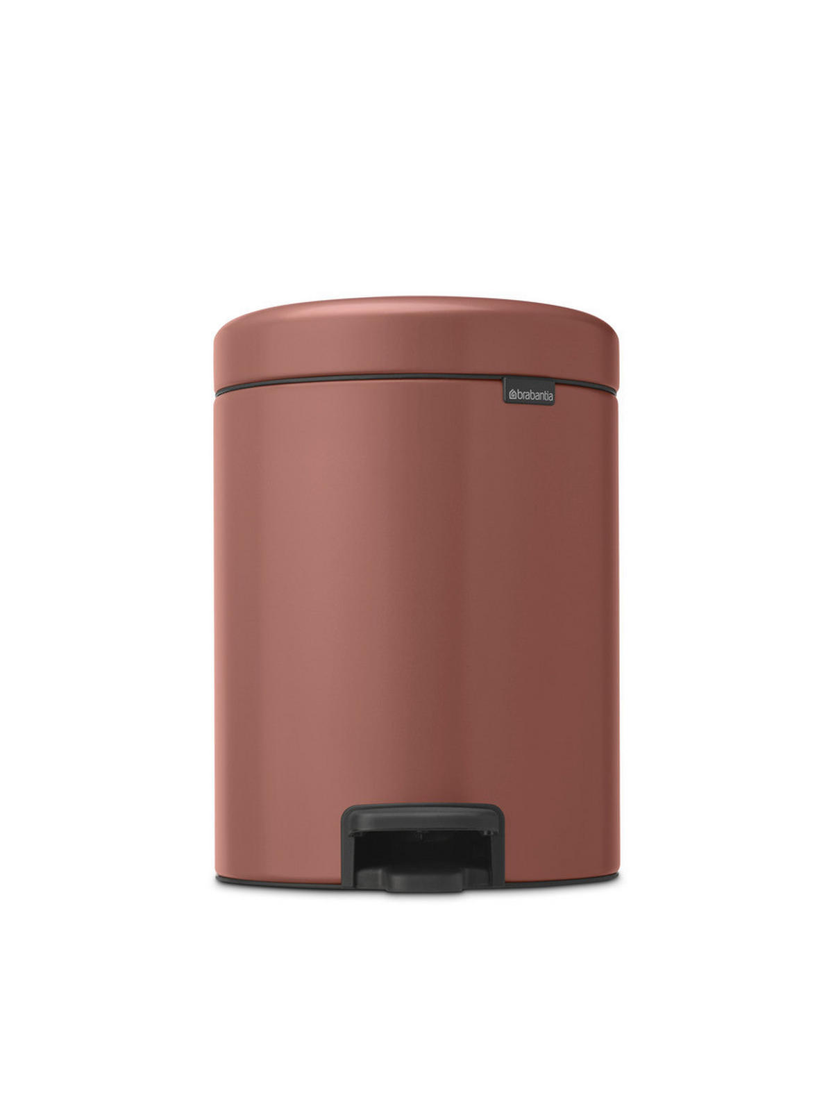 TRETEIMER 5 l  Metall  - Taupe/Anthrazit, Basics, Kunststoff/Metall (20,5/29,1/27,2cm) - Brabantia