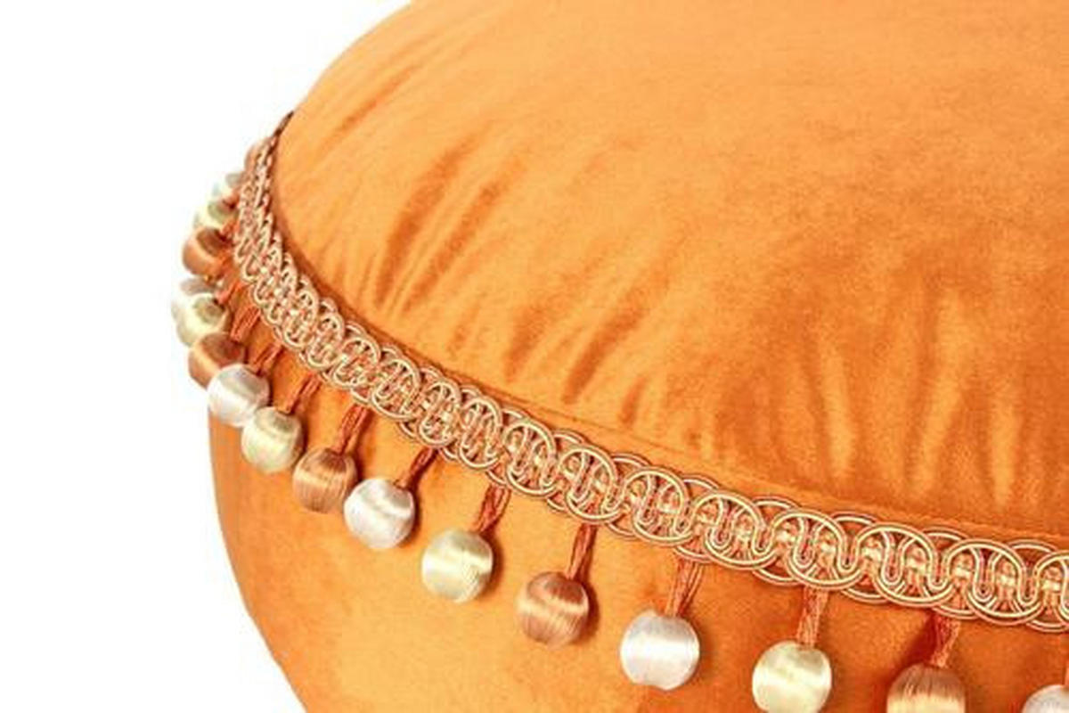 TABURETKA „PUFF“, 65/25/65 cm - bronzová, Lifestyle, textil (65/25/65cm) - Livetastic