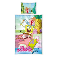 DEČJA POSTELJINA SPONGEBOB 140/200 cm renforcé tkanina višebojna  - višebojna, Konvencionalno, tekstil (140/200cm) - Sponge Bob