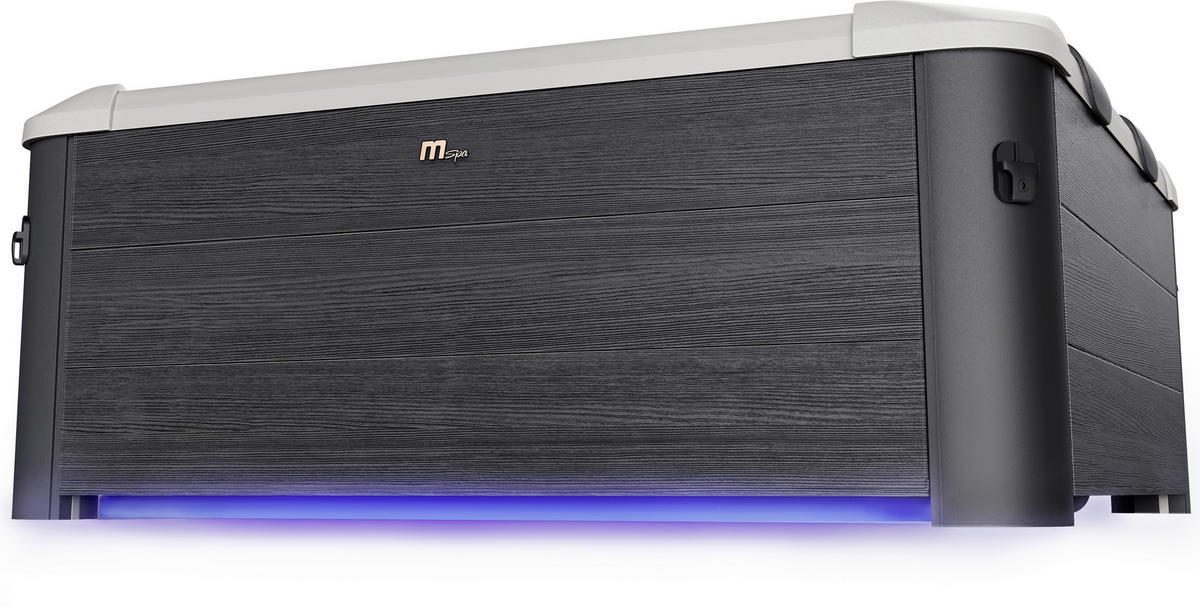 WHIRLPOOL MSPA OSLO 160/160/65 cm  - Grau, Trend, Kunststoff (160/160/65cm)