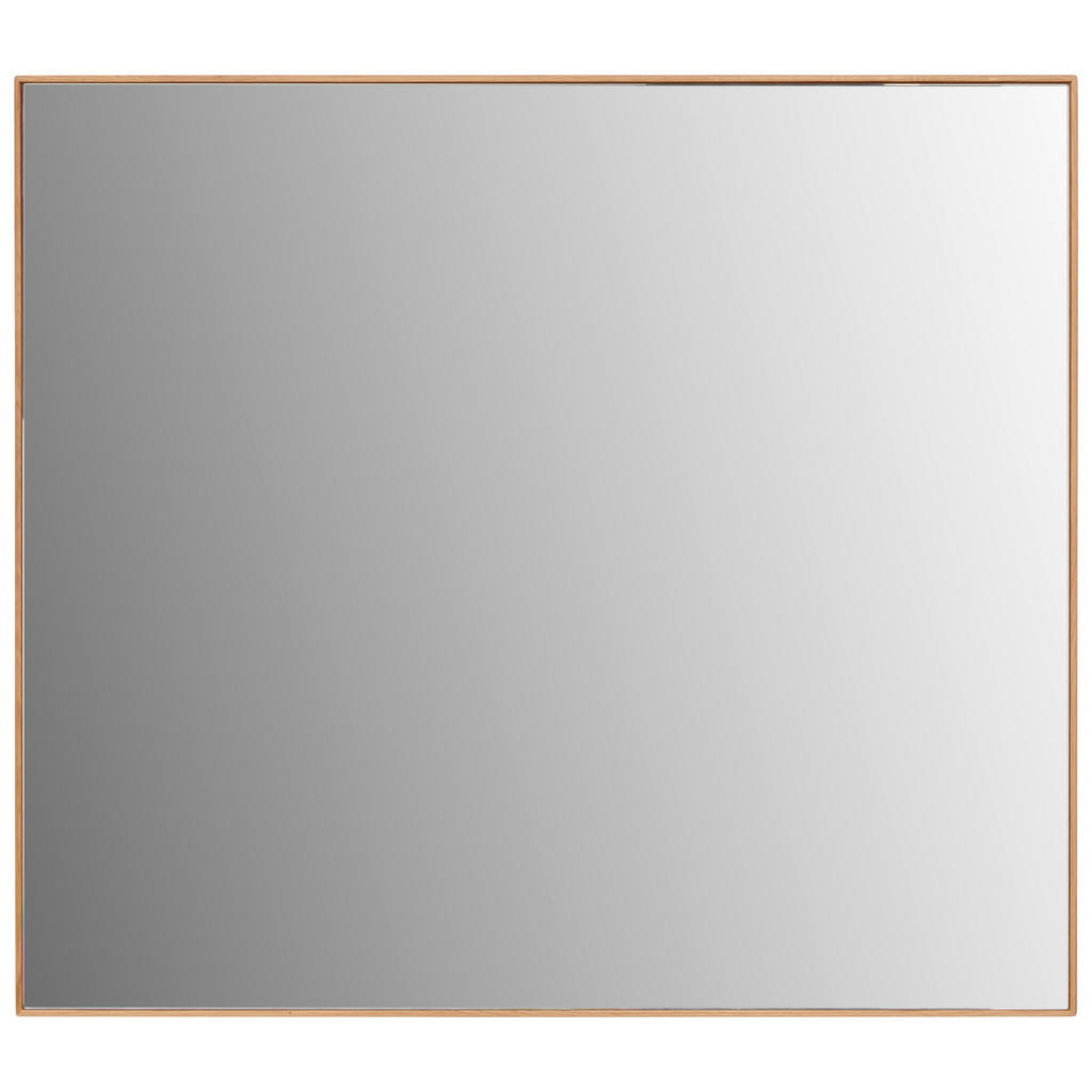 Thumbnail - Linea Natura Wandspiegel, Eiche, Glas, Holzwerkstoff, Holz, Asteiche, furniert, teilmassiv, rechteckig, 85x75x3 cm, waag...