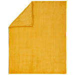 PLAID 150/200 cm  - Goldfarben/Honig, Basics, Textil (150/200cm) - Novel