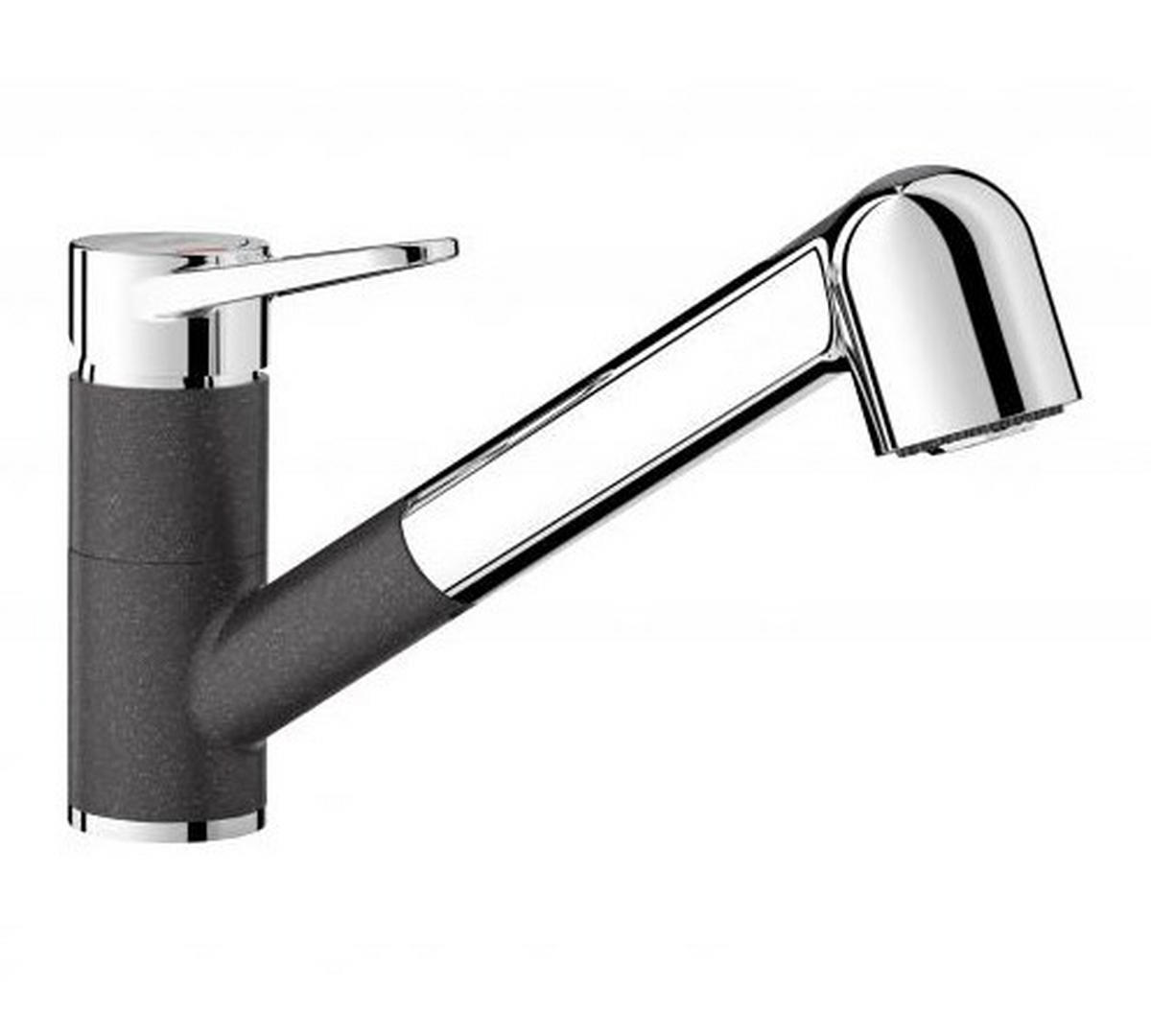 KÜCHENARMATUR 526420  - Chromfarben/Anthrazit, Basics, Stein/Metall (5,5/18/24,4cm) - Blanco