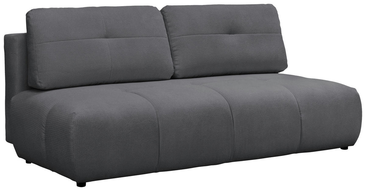SCHLAFSOFA Struktur Blau  - Blau/Schwarz, Design, Textil (208/92/104cm) - MID.YOU