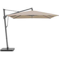 AMPELSCHIRM 400x300 cm Hellbraun  - Hellbraun/Anthrazit, Basics, Textil/Metall (400/300cm) - Glatz