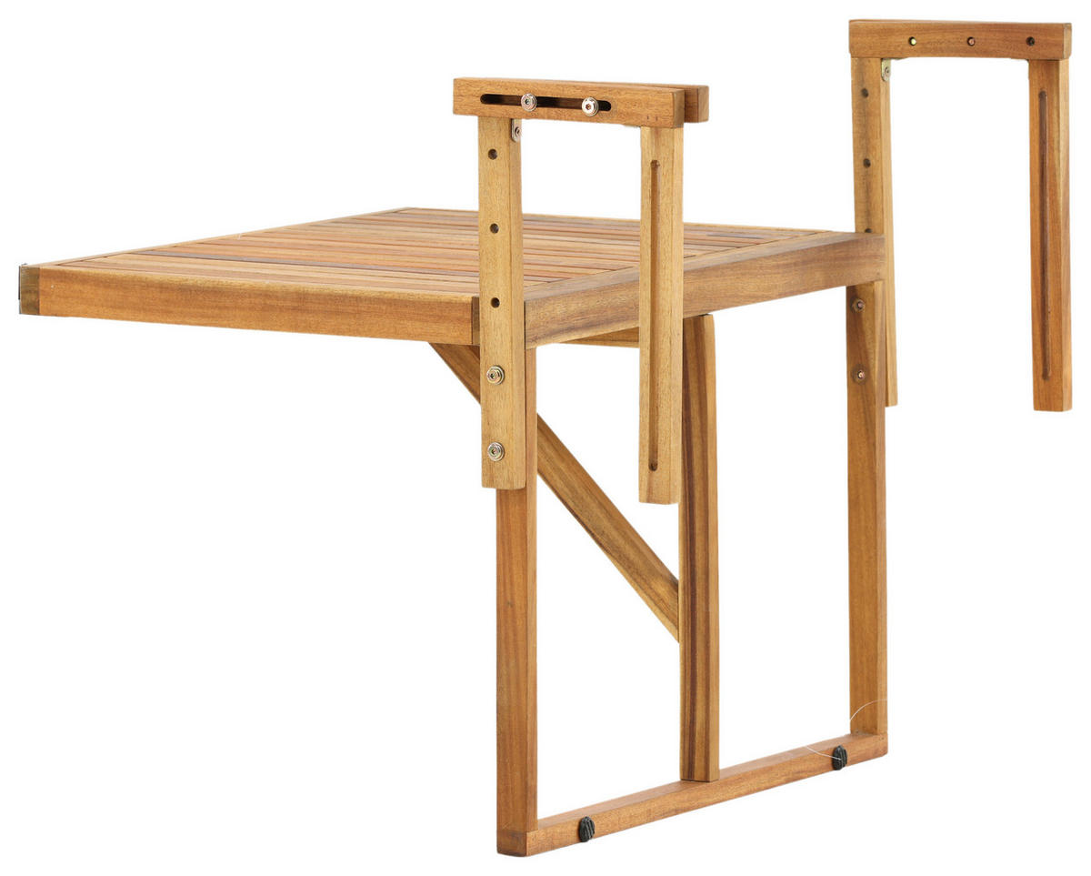 UTEBORD trä rektangulär  - akaciefärgad, Klassisk, trä (60/45/55cm) - Gardenson