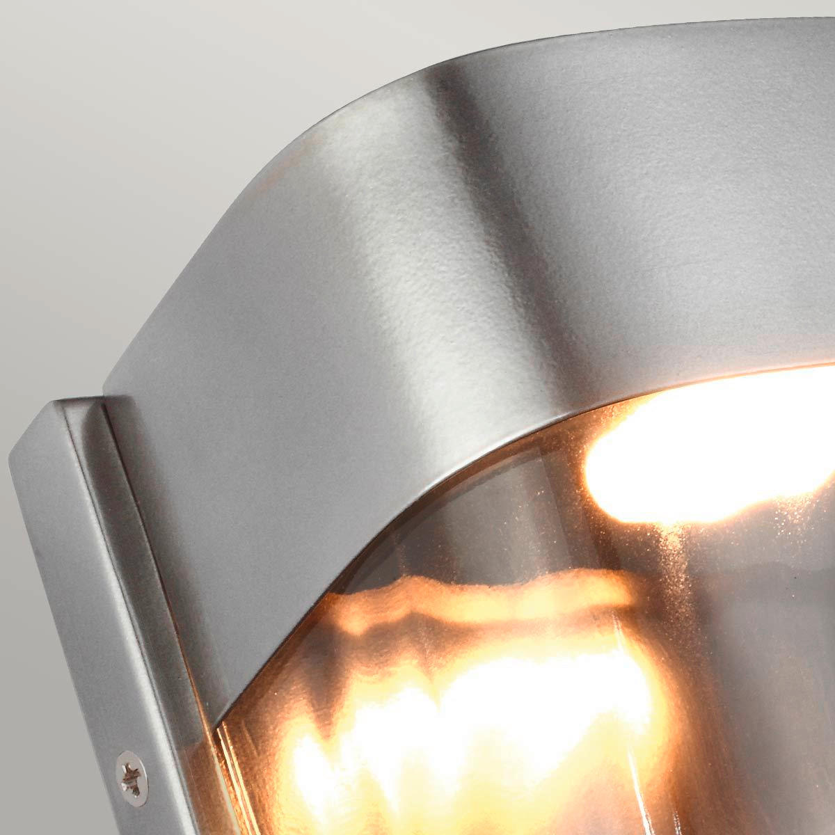 VÄGGLAMPA FÖR UTOMHUS - stålfärgad, Basics, metall (15.3/20.3/10cm) - Elstead Lighting