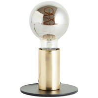 TISCHLEUCHTE 11,5/8,5 cm   - Messingfarben/Schwarz, Design, Metall (11,5/8,5cm) - Brilliant