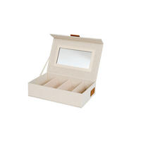 BRILLENBOX - Beige, Basics, Karton/Textil (24/16/6cm) - Store It