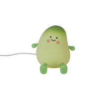 NOČNÉ SVETLO, 12,2/11,6/12,2 cm - zelená, Trend, plast (12,2/11,6/12,2cm) - Novel