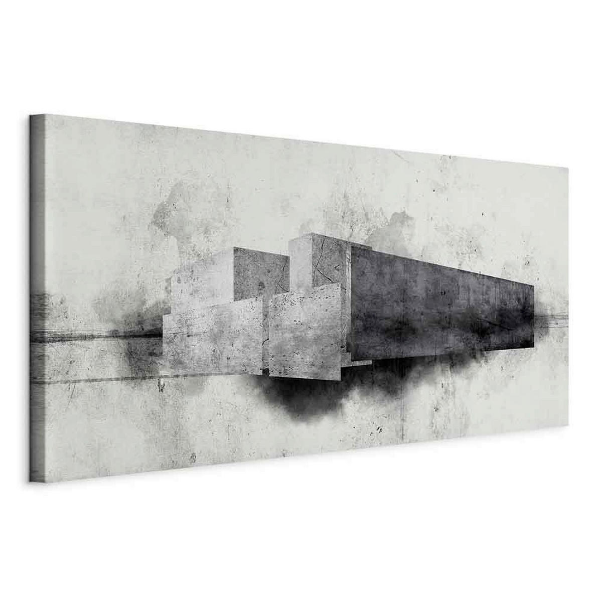 LEINWANDBILD Abstraktes 120/60/1,2 cm  - Hellgrau/Grau, Basics, Holz/Textil (120/60/1,2cm) - artgeist