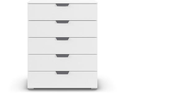 KOMMODE  in 80/100/43 cm  - Dunkelgrau/Weiß, Design, Holzwerkstoff/Metall (80/100/43cm) - Carryhome