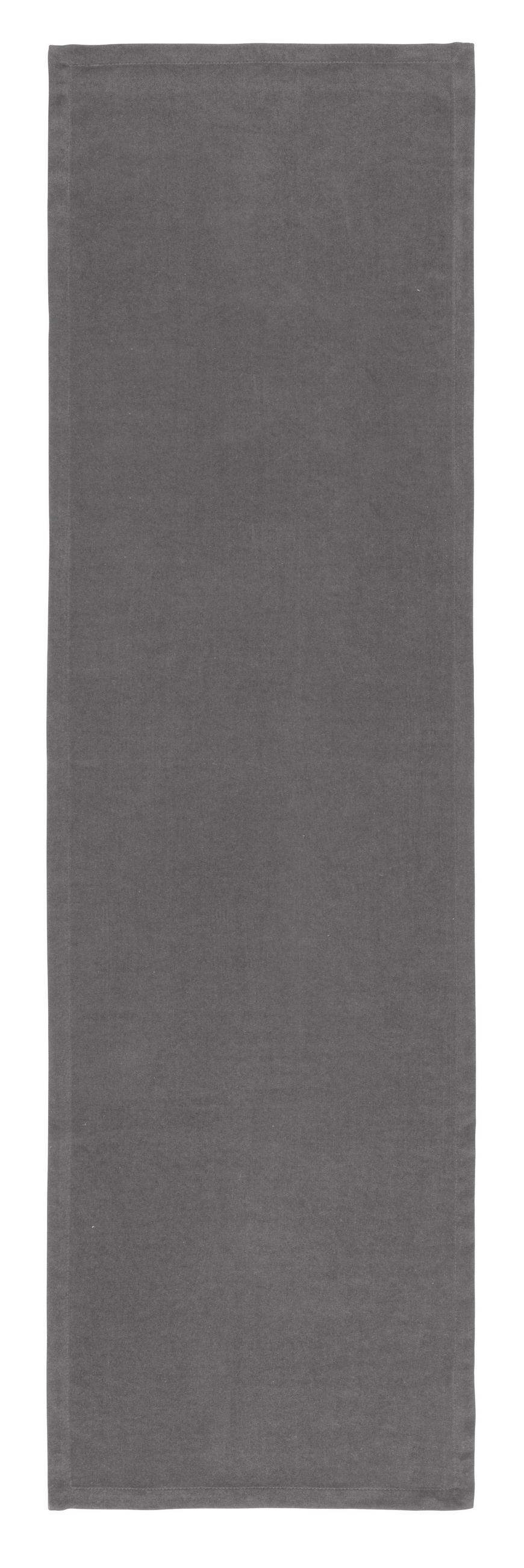 TISCHLÄUFER Textil Webstoff Anthrazit 40/140 cm  - Anthrazit, KONVENTIONELL, Textil (40/140cm) - Novel