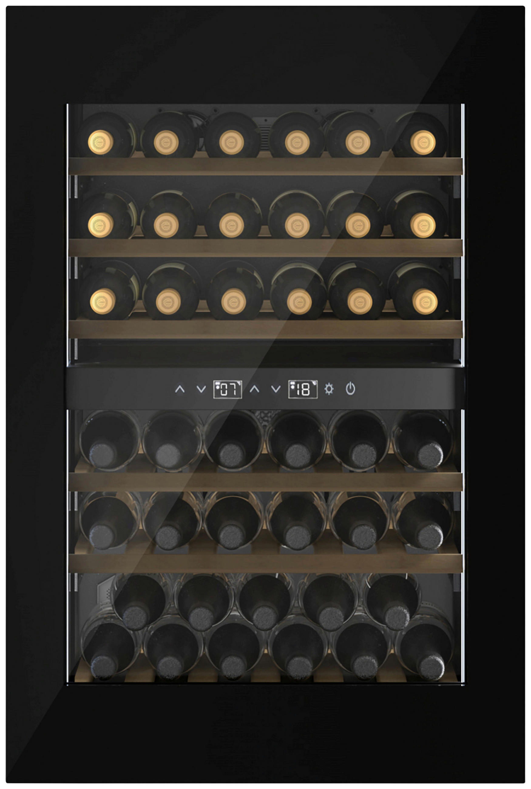 WEINKÜHLSCHRANK 7814  - Blau, Basics, Glas/Metall (59,5/89,1/55,9cm) - CASO Design