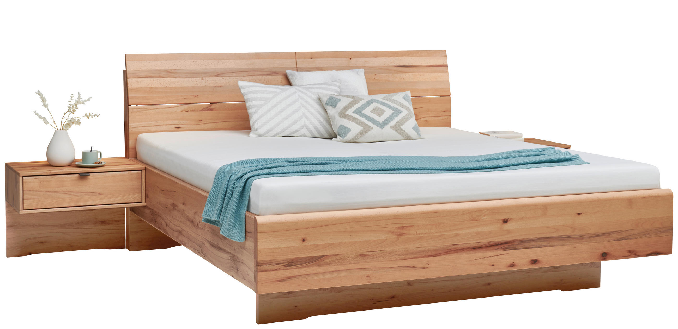 BETTANLAGE 180/200 cm  in Kernbuche   - Kernbuche, Konventionell, Holz/Holzwerkstoff (180/200cm) - Venda