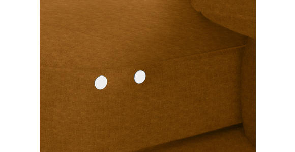 ECKSOFA in Velours Cognac 310/180 cm - Cognac/Schwarz, Design, Textil/Metall (310/180cm) - Dieter Knoll