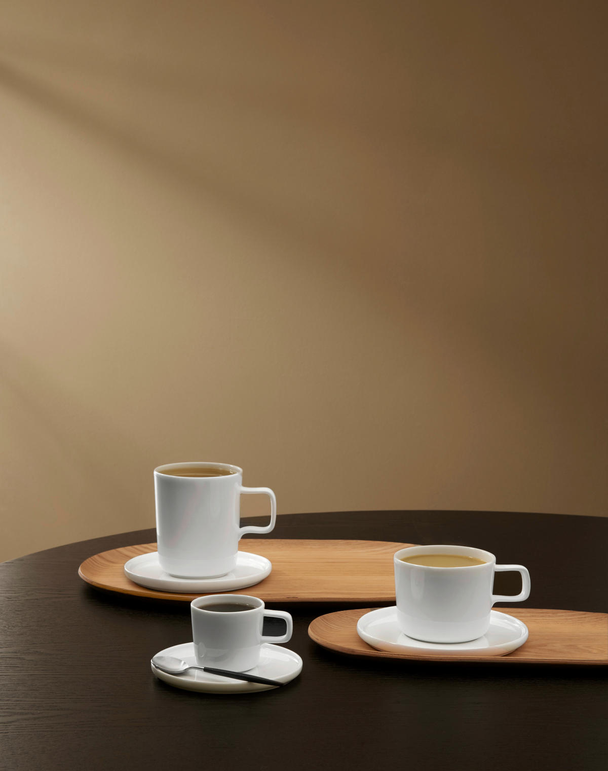 ESPRESSOTASSE MIT UNTERTASSE A TABLE OCO 80 ml  - Weiß, Basics, Keramik (5,8/5,8cm) - ASA