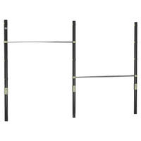 KLETTERGERÜST - Schwarz/Hellgrün, MODERN, Metall (225/154/10cm)