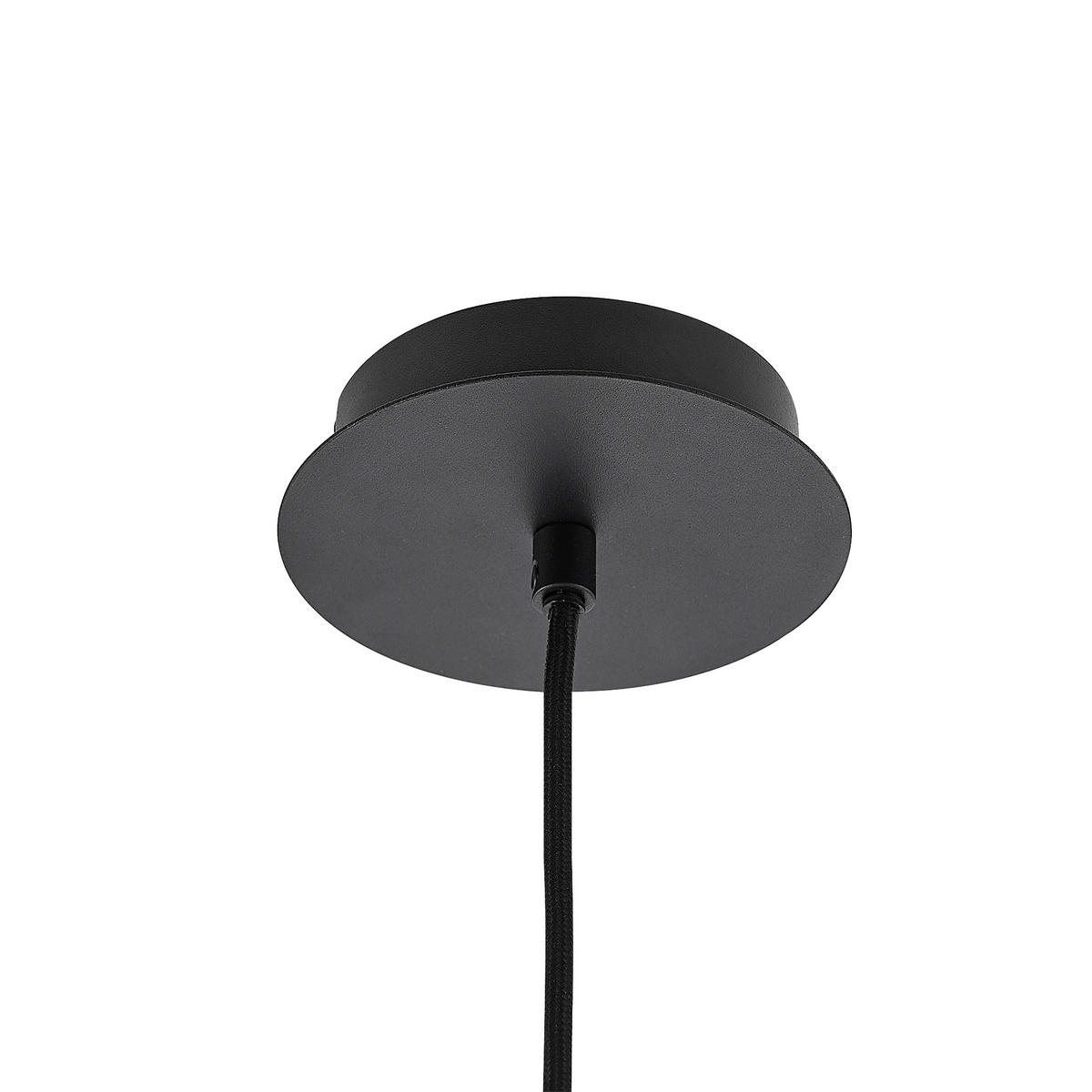 HÄNGELEUCHTE 18/150 cm  - Dunkelgrau, Design, Glas/Metall (18/150cm) - Dieter Knoll