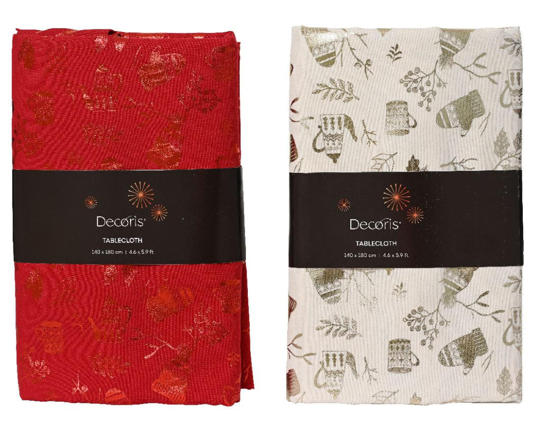 NAMIZNI PRT rdeča, bela  - rdeča/bela, Basics, umetna masa (180/140cm)