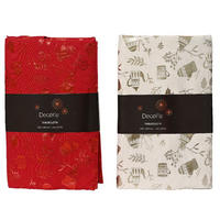 NAMIZNI PRT rdeča, bela  - rdeča/bela, Basics, umetna masa (180/140cm)