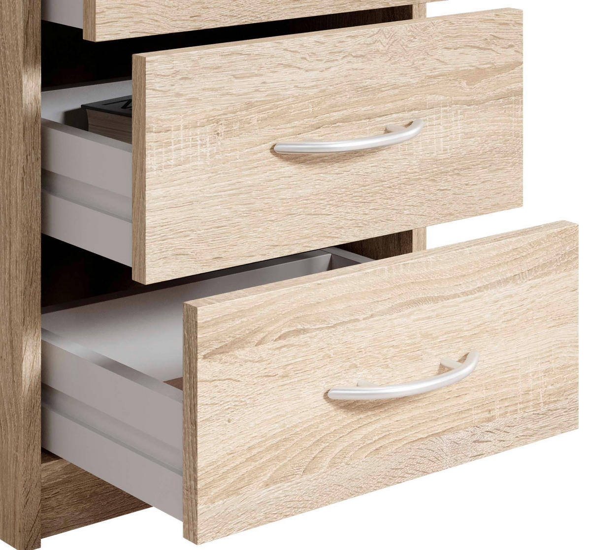 NACHTSCHRANK 38,5/54/28,2 cm  - Sonoma Eiche, Basics (38,5/54/28,2cm) - P & B