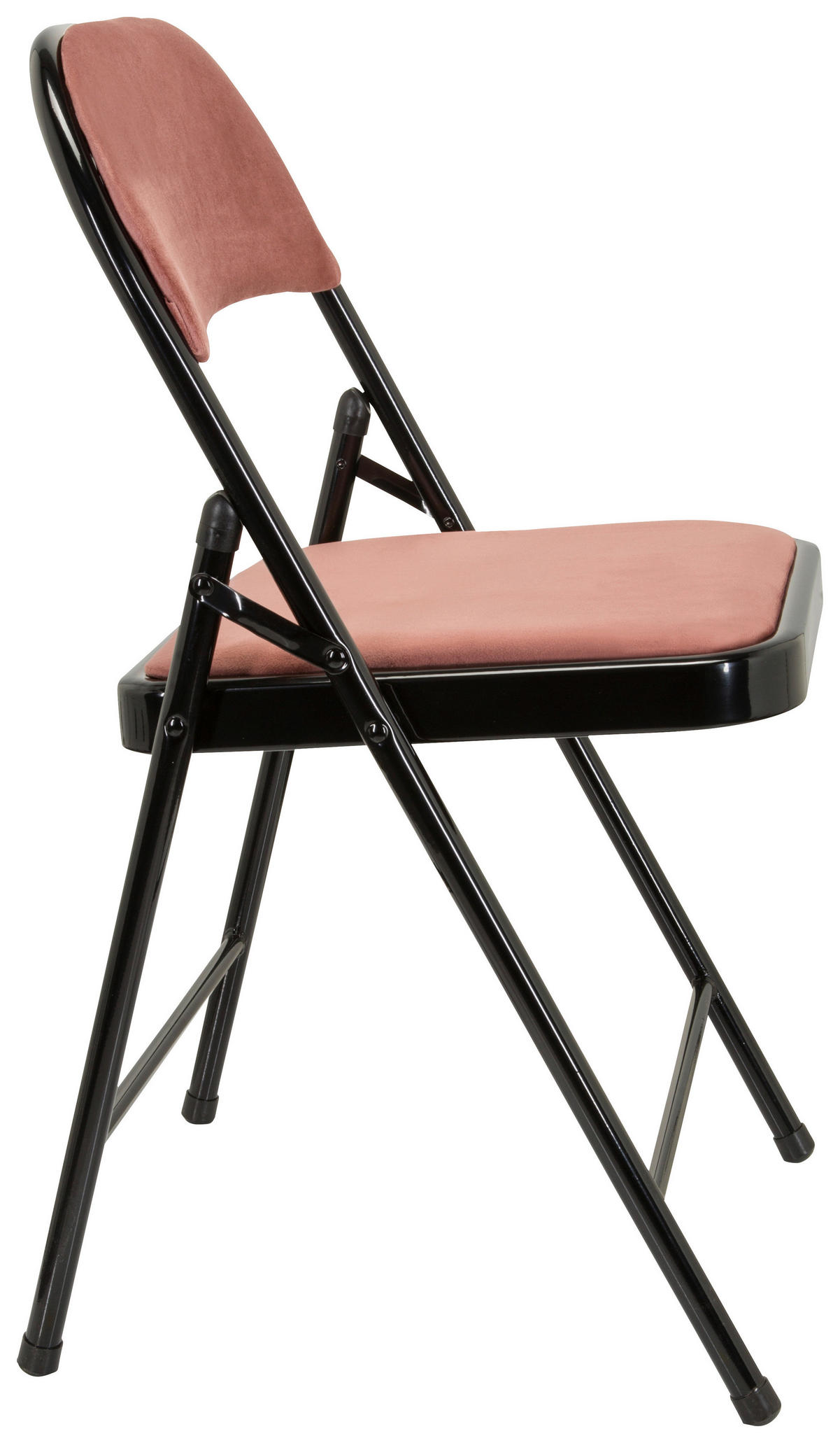 SKLÁDACÍ ŽIDLE, růžová, černá - růžová/černá, Basics, kov/textil (44/80/49cm) - MID.YOU