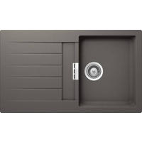 SPÜLE SIGD100USIL  - Grau, Basics, Stein (86/50cm) - Schock