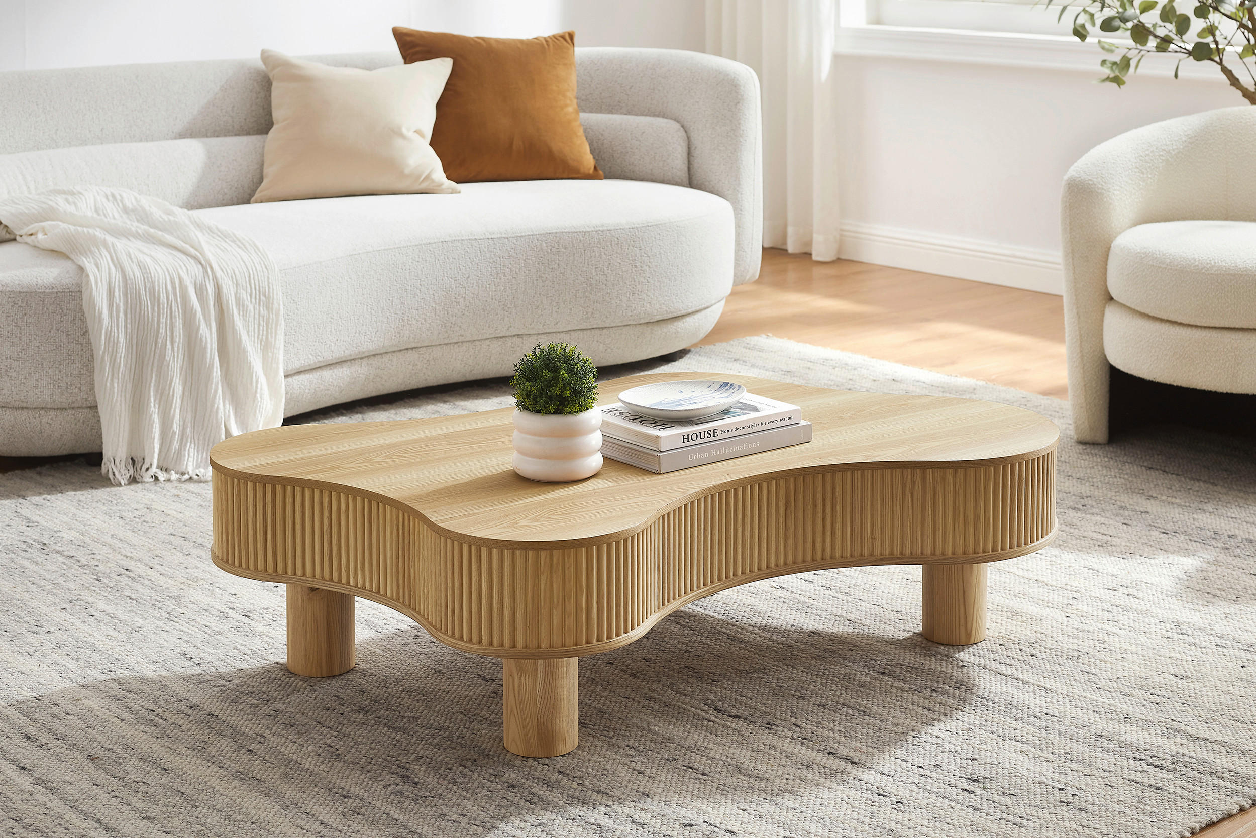 COUCHTISCH - Naturfarben, MODERN, Holzwerkstoff (116/77/32cm) - Livetastic