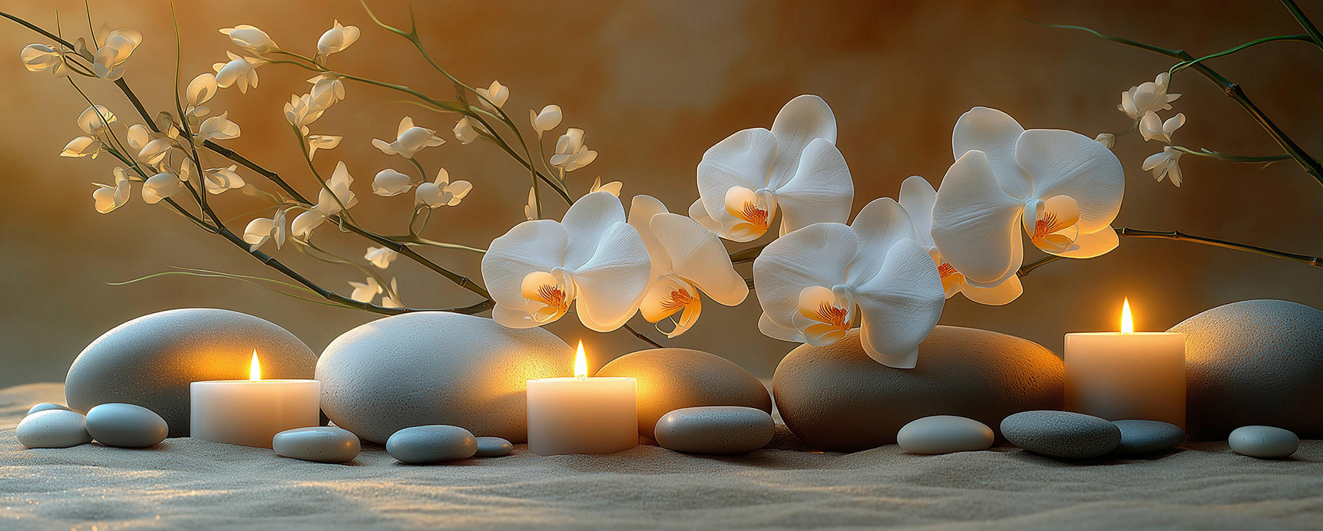 Euroart OBRAZ NA SKLE, zen, 50/125/1,40 cm