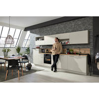 KÜCHENLEERBLOCK 360 cm   in Eichefarben, Sahara  - Edelstahlfarben/Eichefarben, Design, Holzwerkstoff/Metall (360cm) - Nolte Küchen