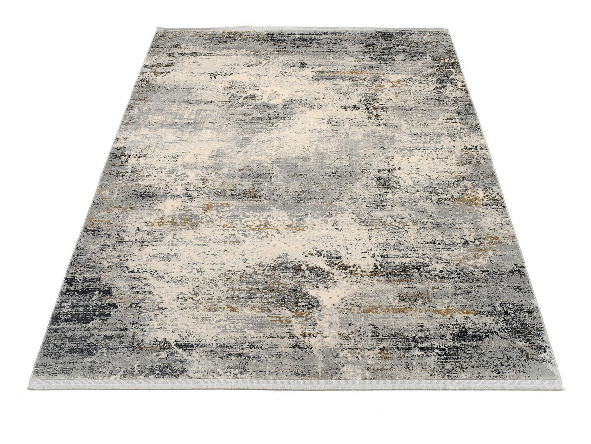 WEBTEPPICH 67/130 cm DIETER KNOLL Creme, Grau  - Creme/Grau, Basics, Textil (67/130cm) - Dieter Knoll