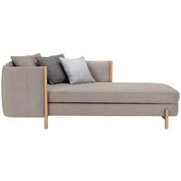 RÉCAMIERE in Plüsch Greige  - Greige/Naturfarben, Design, Holz/Textil (216/90/109cm) - Niels Andersson