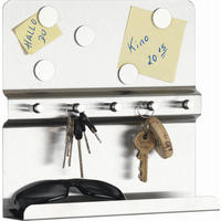 SCHLÜSSELBOARD Edelstahlfarben  - Edelstahlfarben, Design, Metall (25/25/6cm) - Carryhome