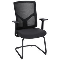 KONFERENČNI STOL umetna masa, tekstil črna  - črna, Moderno, kovina/umetna masa (62/107/63cm) - MID.YOU