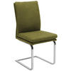 SCHWINGSTUHL  in Stahl Mikrofaser  - Chromfarben/Beige, Design, Textil/Metall (47/100/64cm) - Novel