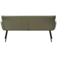 SITZBANK 200/90/62 cm  in Schwarz, Taupe, Olivgrün  - Taupe/Schwarz, Design, Holz/Textil (200/90/62cm) - Hom`in