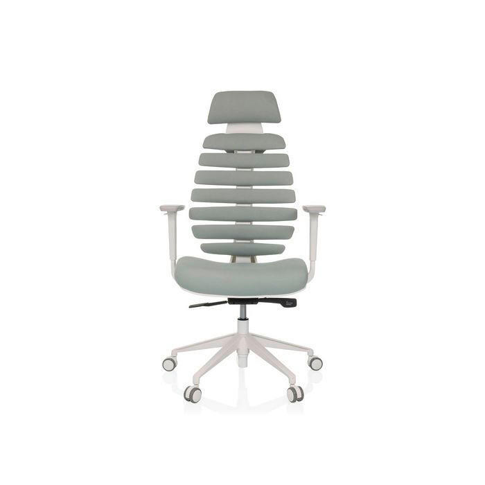 OTOČNÁ ŽIDLE, plochá tkanina, světle šedá - bílá/světle šedá, Moderní, textil/plast (67/116 - 133/65cm) - MID.YOU