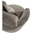 SESSEL in Chenille Dunkelgrau  - Dunkelgrau/Schwarz, KONVENTIONELL, Textil/Metall (115/72/115cm) - Carryhome