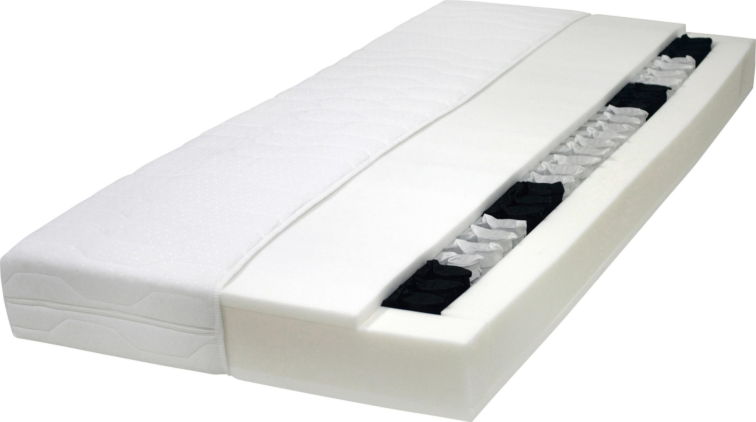 Matratzen Xlutz Taschenfederkernmatratze 90 200 Cm Weiß Design Textil 200cm