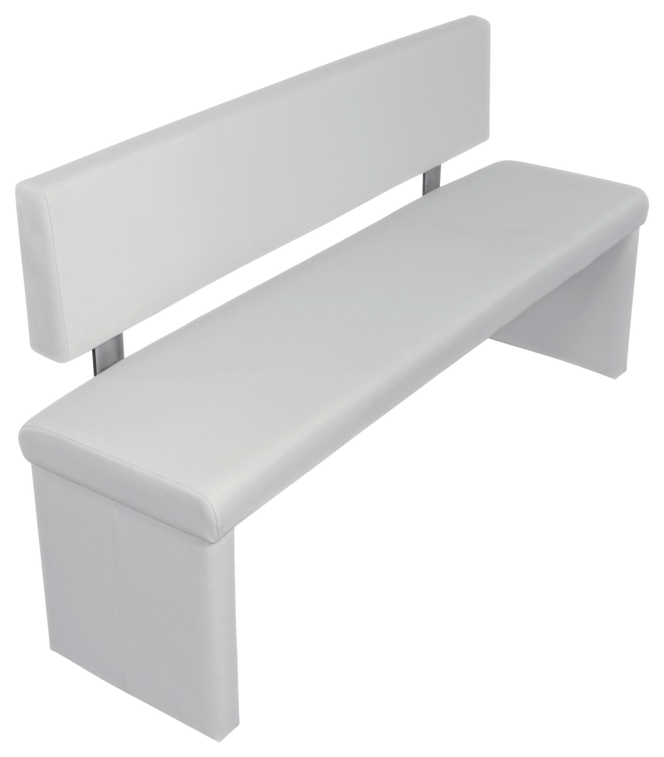 Sitzbank 140/83/54 cm in Weiß