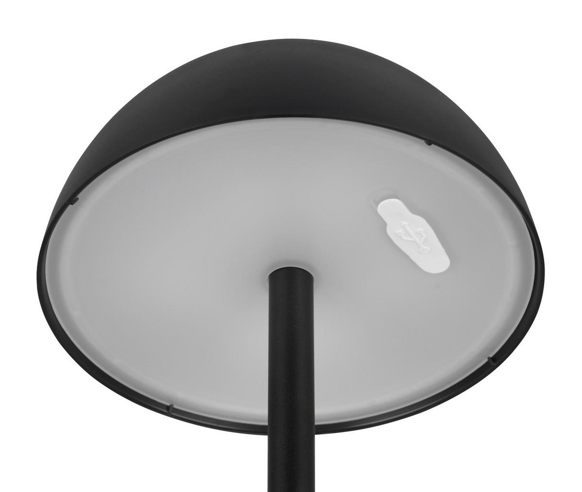NABÍJATEĽNÁ STOLNÁ LAMPA 13,5/30 cm - čierna, Trend, plast (13,5/30cm)